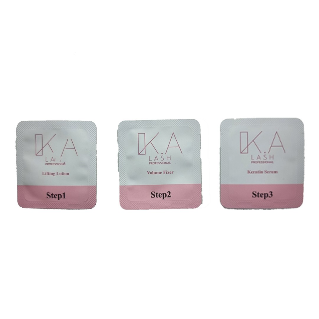 مواد لیفت مژه و ابرو کی لش (ساشه) k lash