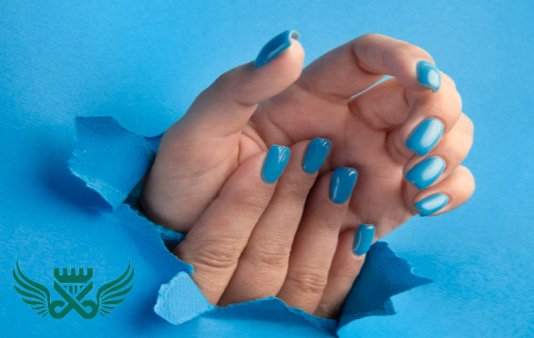 Blue polygel nail - پلی ژل ناخن چیست؟