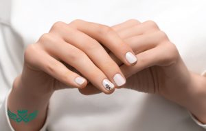 female hand with white nail design close up 1 300x190 - bridge-hand-with