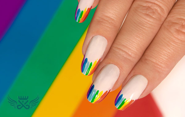rainbow nail - لوازم کاشت ناخن