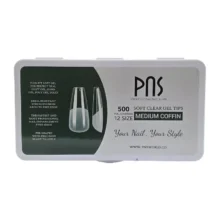 تیپ-پی-ان-اس-مدیوم-کافین2 ژل تیپس ناخن پی ان اس PNS GEL TIPS 500PCS