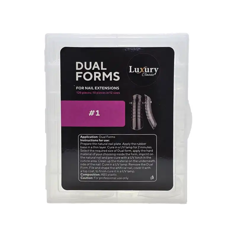 قالب کاشت ناخن لاکچری LUXURY FORMS 120PCS