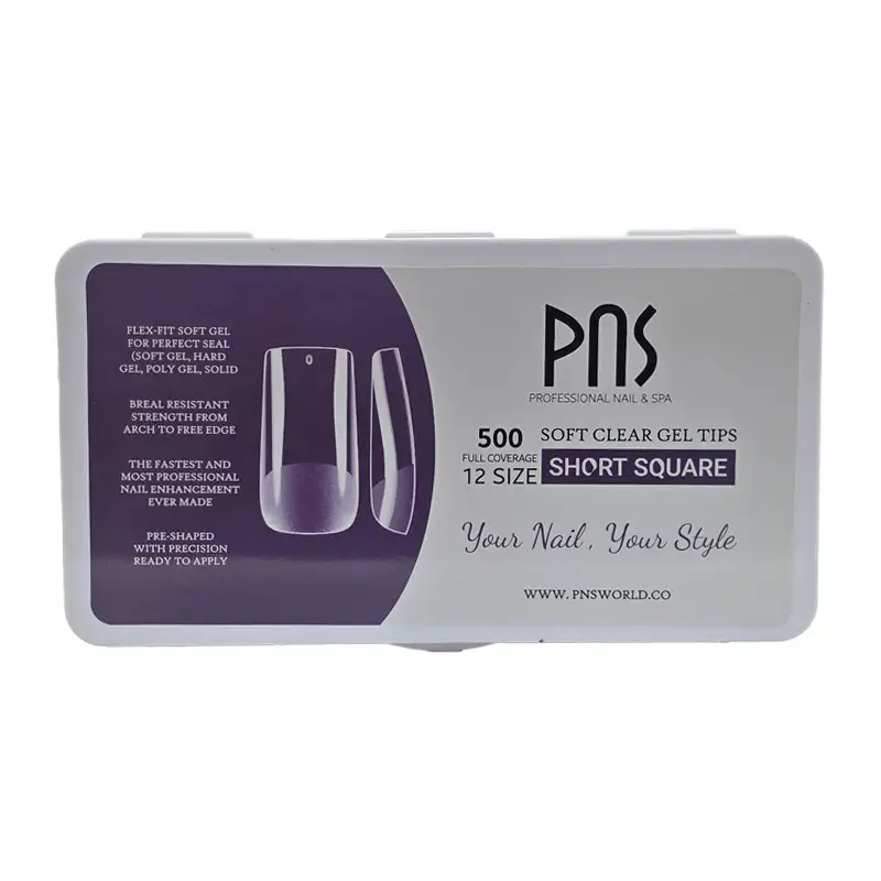 ژل تیپس ناخن پی ان اس PNS GEL TIPS 500PCS