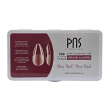 ژل_تیپس_پی_ان_اس_مدیوم_الموند ژل تیپس ناخن پی ان اس PNS GEL TIPS 500PCS