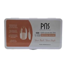 ژل_تیپس_پی_ان_اس_مدیوم_راند ژل تیپس ناخن پی ان اس PNS GEL TIPS 500PCS